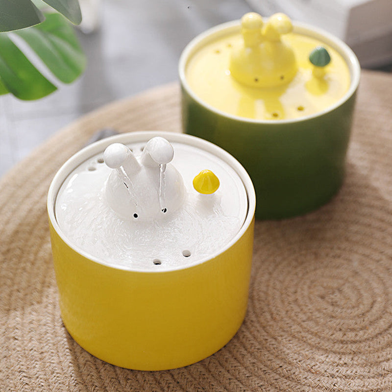 Stilfuld vanddispenser til en sund og glad kanin