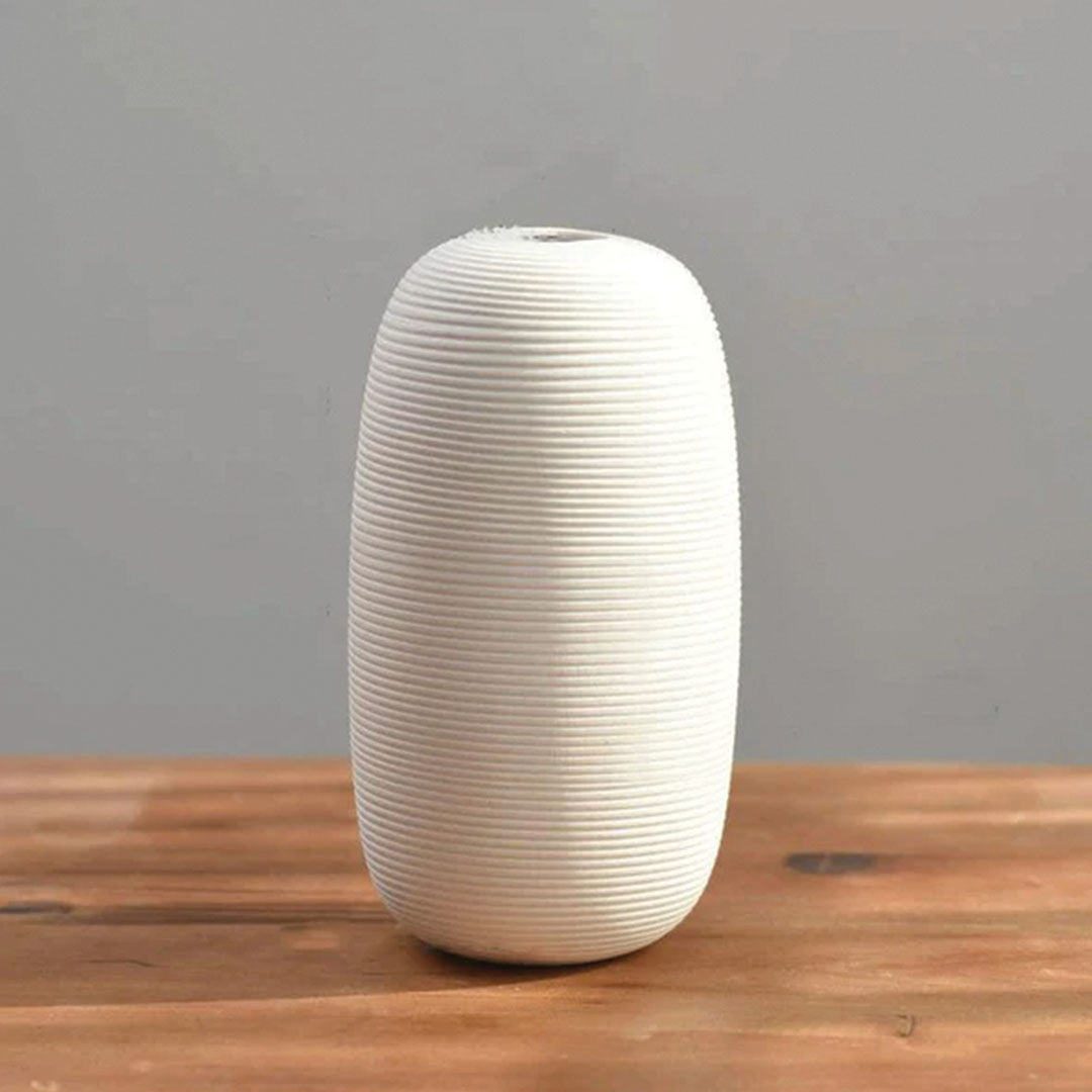 Håndlavet Keramisk Vase Blanche