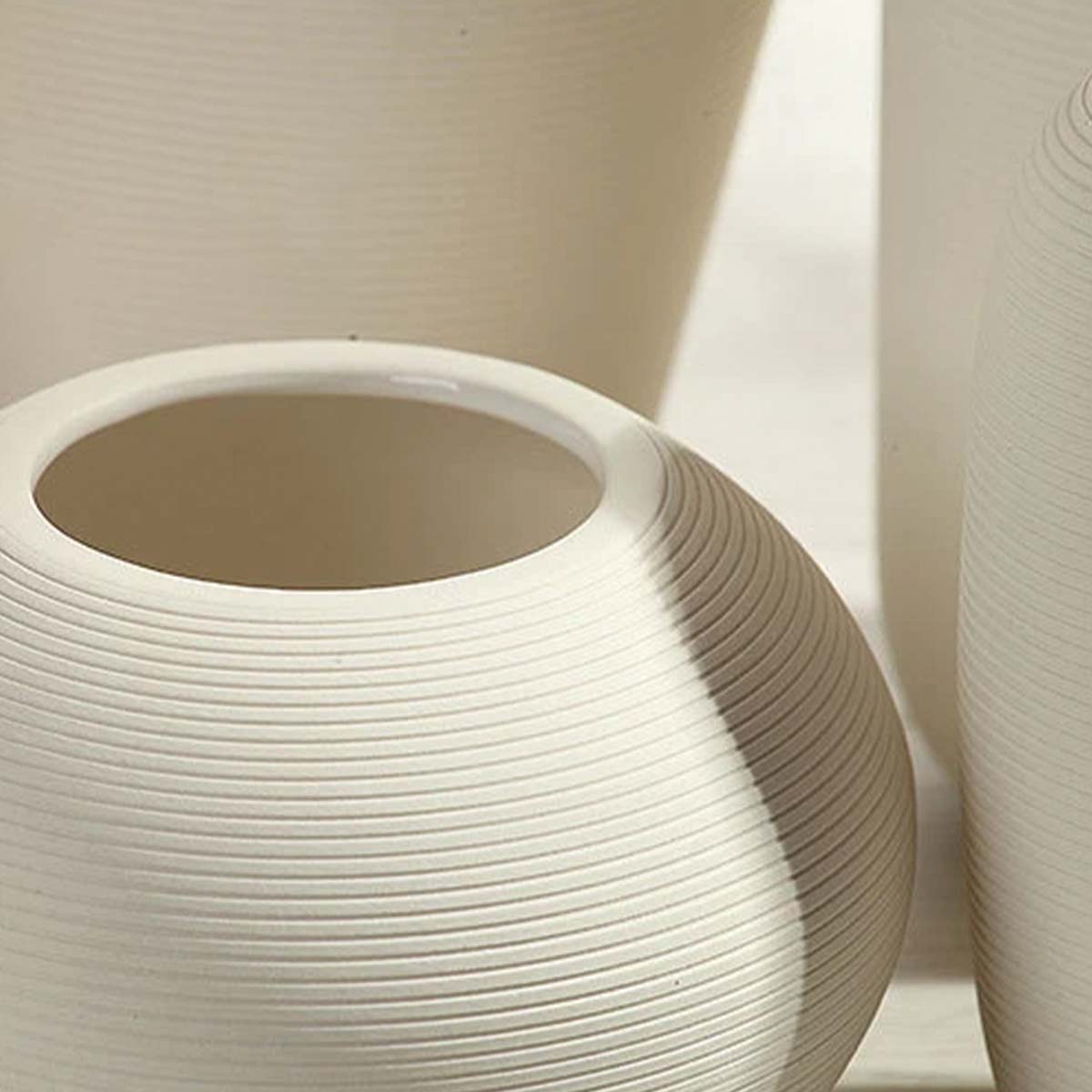 Håndlavet Keramisk Vase Blanche
