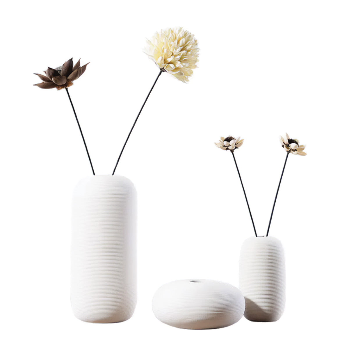 Håndlavet Keramisk Vase Blanche