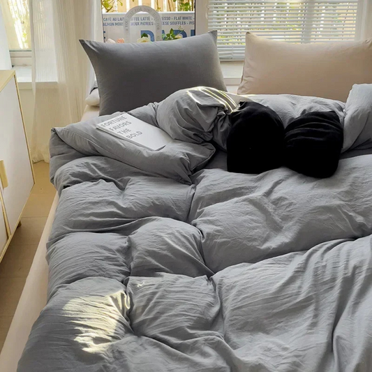 Cura Luxe Sengetøj 155x220 cm - Blødt, Åndbart og Stilfuldt for Ultimativ Søvnkomfort