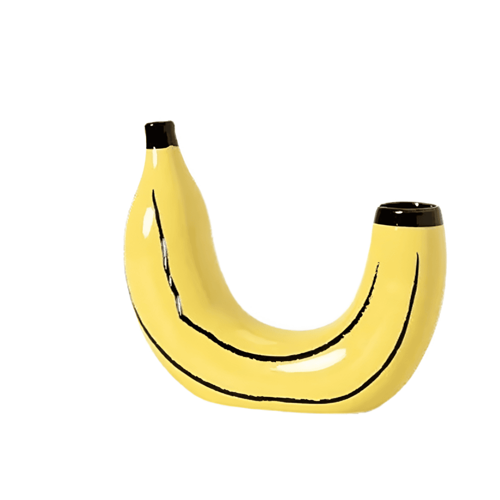 Seralith - Unik Moderne Dekorativ Bananformet Vase til Stilfulde Interiører