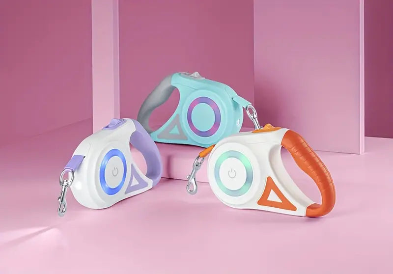 Ultimativ hundesikkerhed: LED-belysning og 5 m rækkevidde til nattevandring