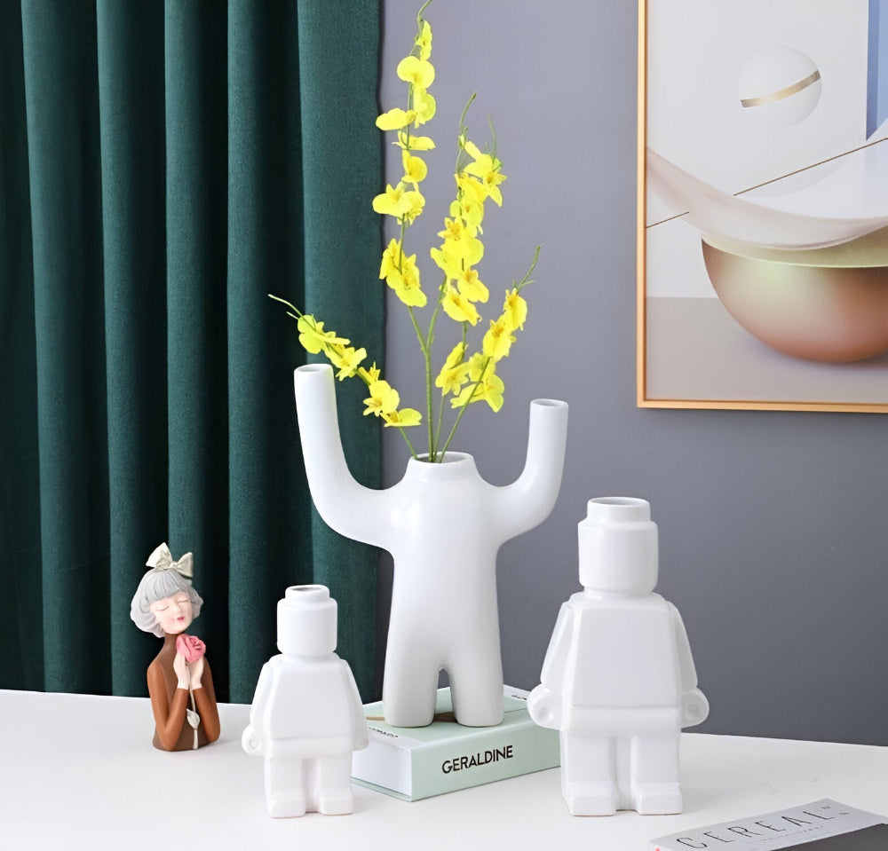Larissa - Moderne robotdesign flettet plantepotte til et unikt havepræg