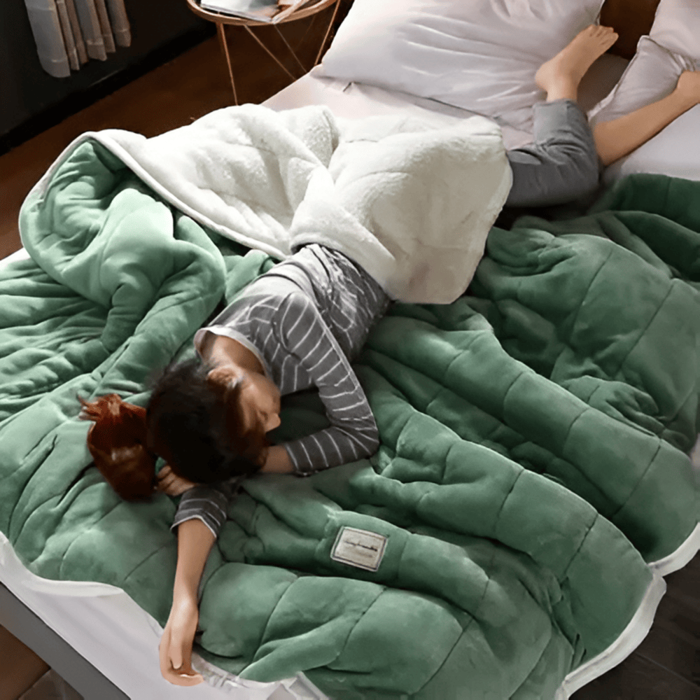 Hyggeligt Sherpa Fleece Tæppe – Ultra Blødt, Varmt og Luksuriøst Tæppe til Seng og Sofa