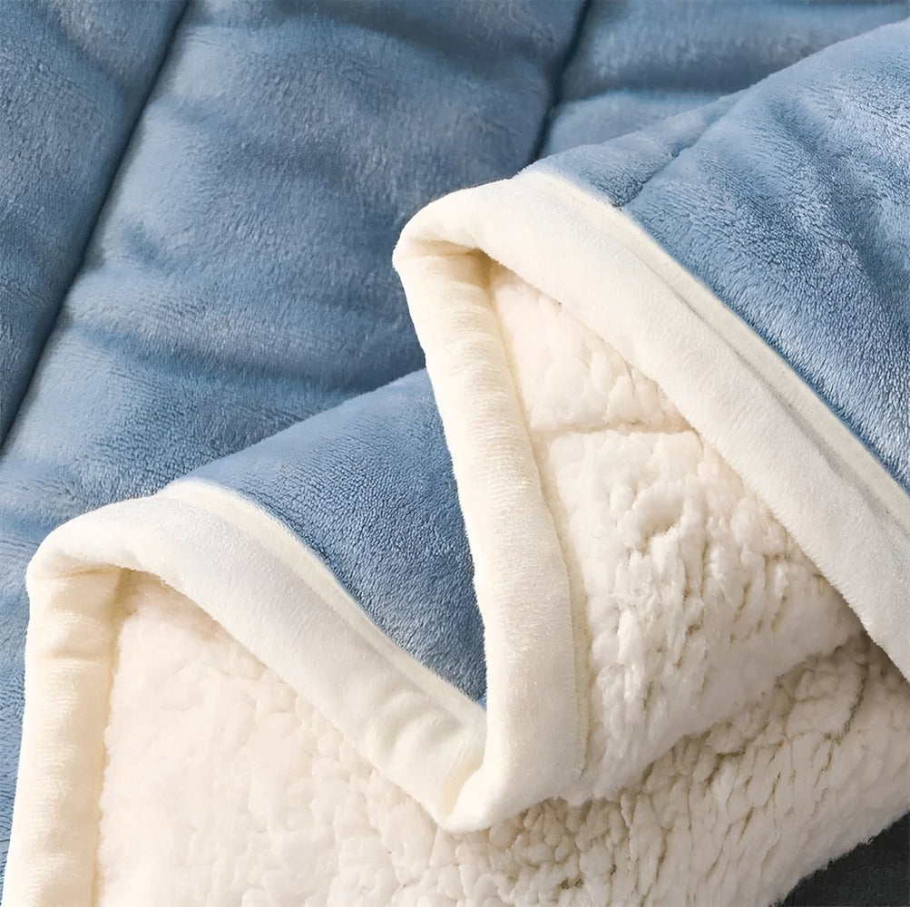 Hyggeligt Sherpa Fleece Tæppe – Ultra Blødt, Varmt og Luksuriøst Tæppe til Seng og Sofa