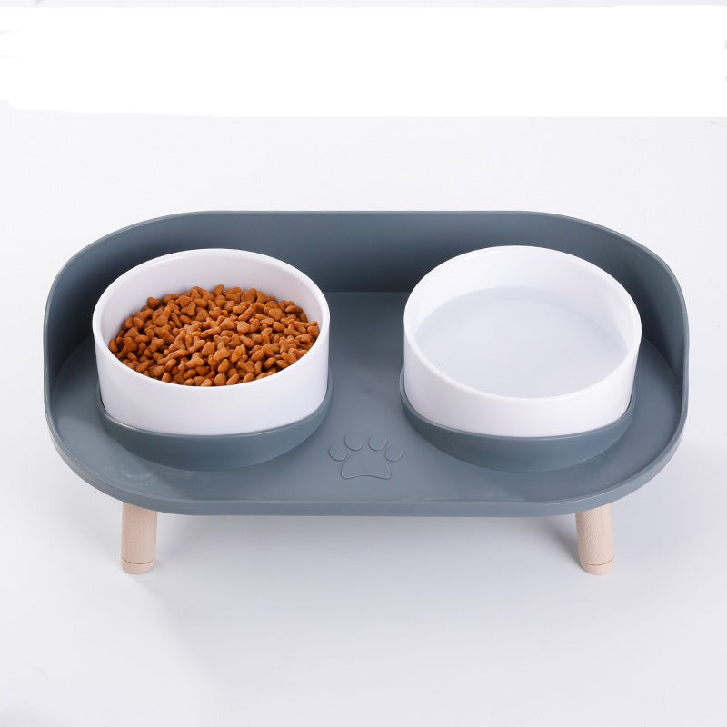 Luksus fodringsstation til store hunde med skridsikker base for nem fodring
