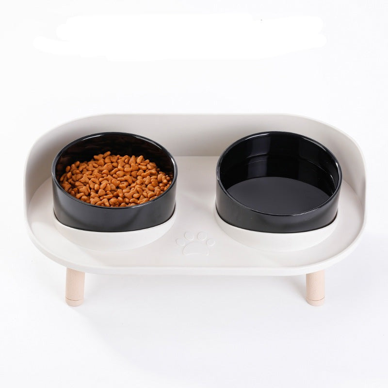 Luksus fodringsstation til store hunde med skridsikker base for nem fodring