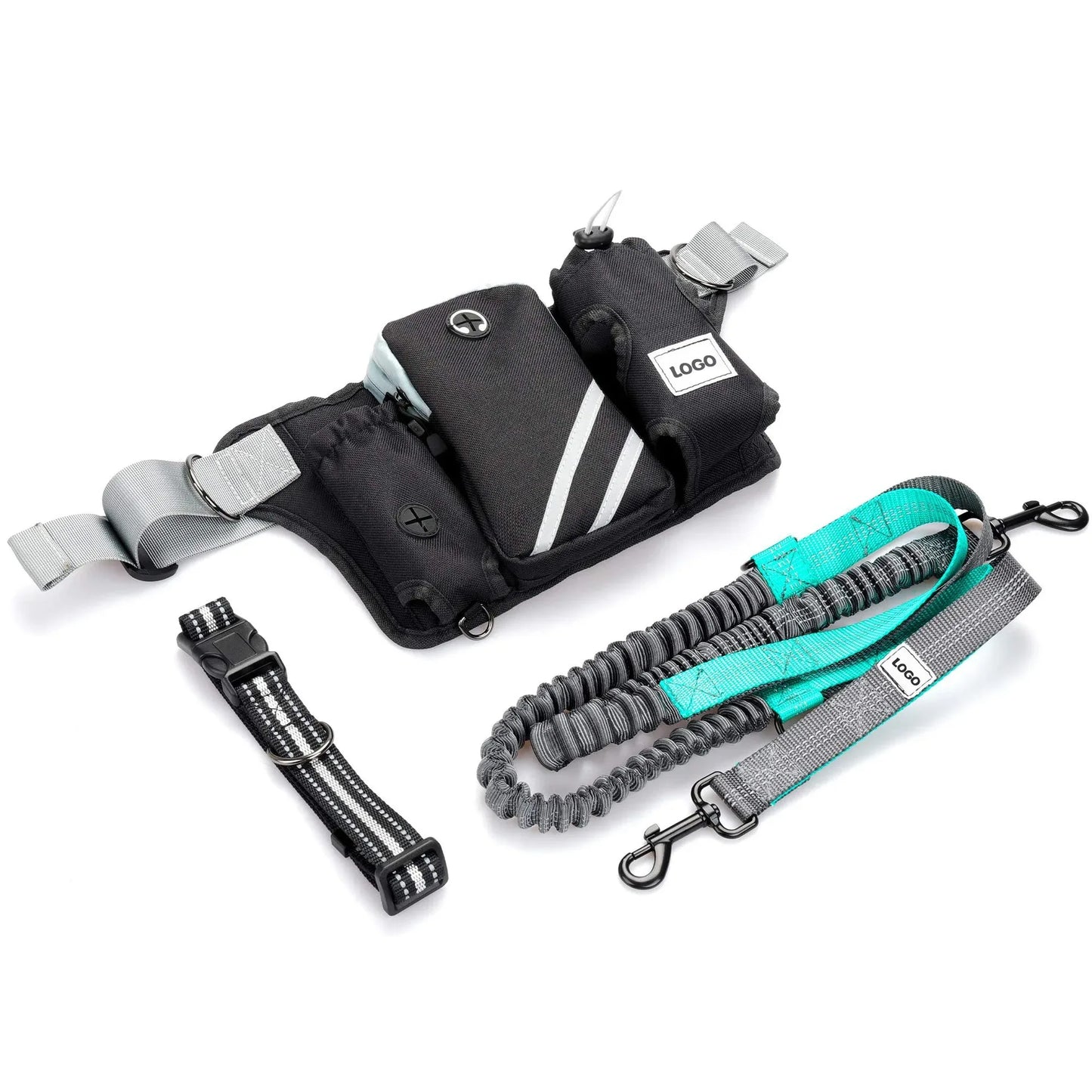 Reflekterende jogger hundesnor til sikker løbning