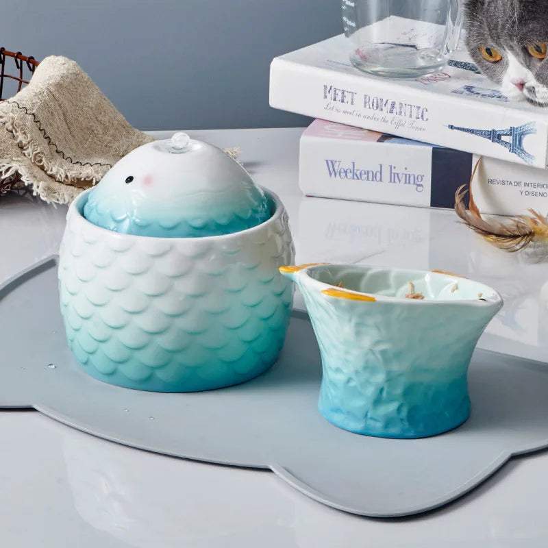 Luksus keramisk vandfontæne til kæledyr - frisk og sund drikkeoplevelse