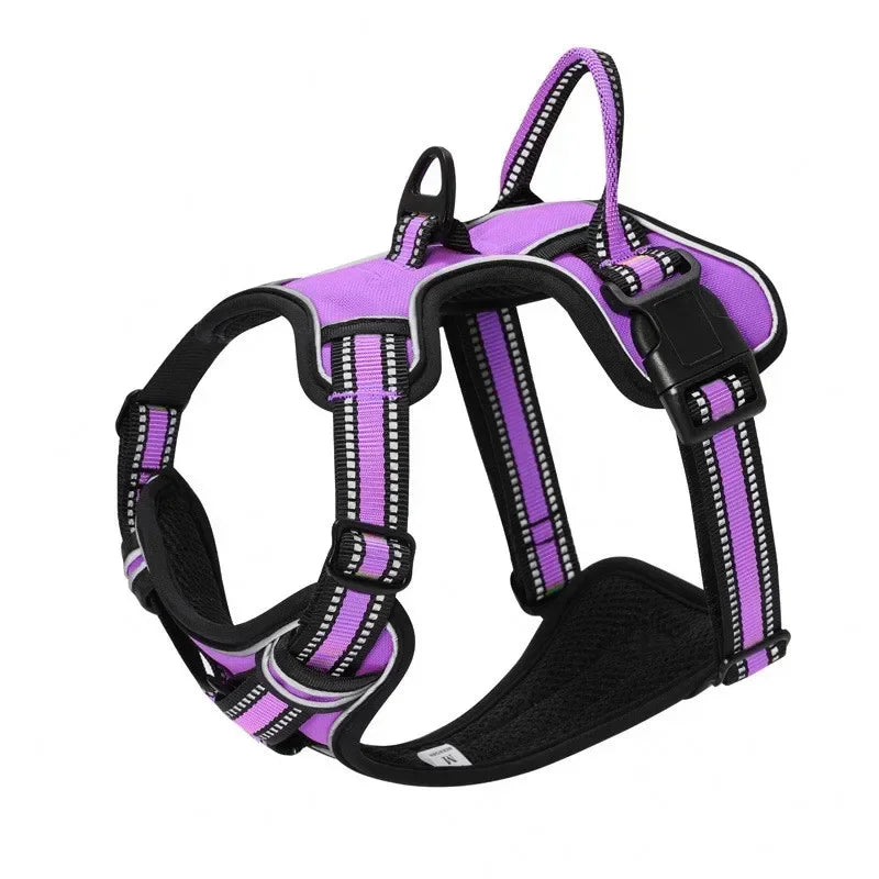 Justerbar nylon hundesele for komfort og sikkerhed