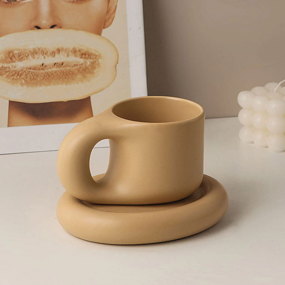 Elegant holdbar keramisk espressokop – perfekt til dine premiumkaffer