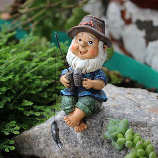 Thalia Forsvindende Nisse Harpiksfigur - Perfekt til Skrivebord og Borddekoration