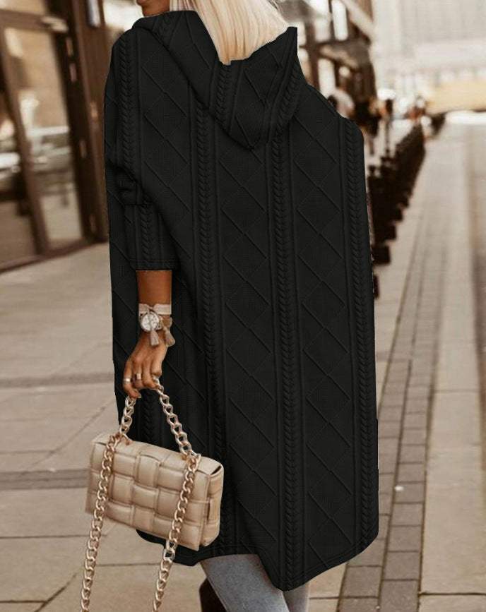 Women's Jacket with Warm Hood - Stylish and Comfortable Raincoat for Women