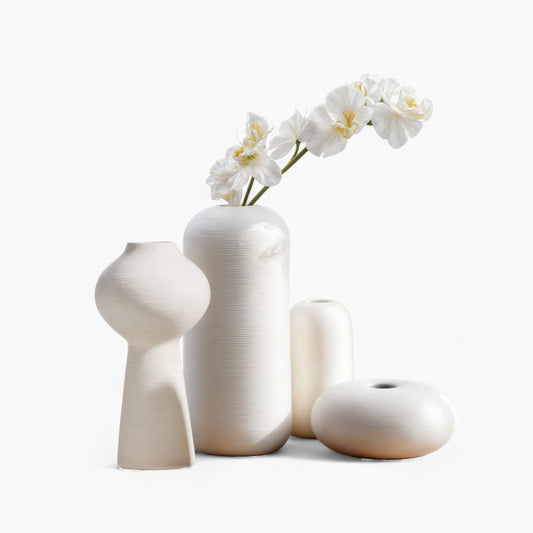 Håndlavet Keramisk Vase Blanche