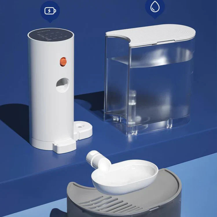 PetFresh | 1.8L trådløs vandfontæne til nem og sund drikkeoplevelse