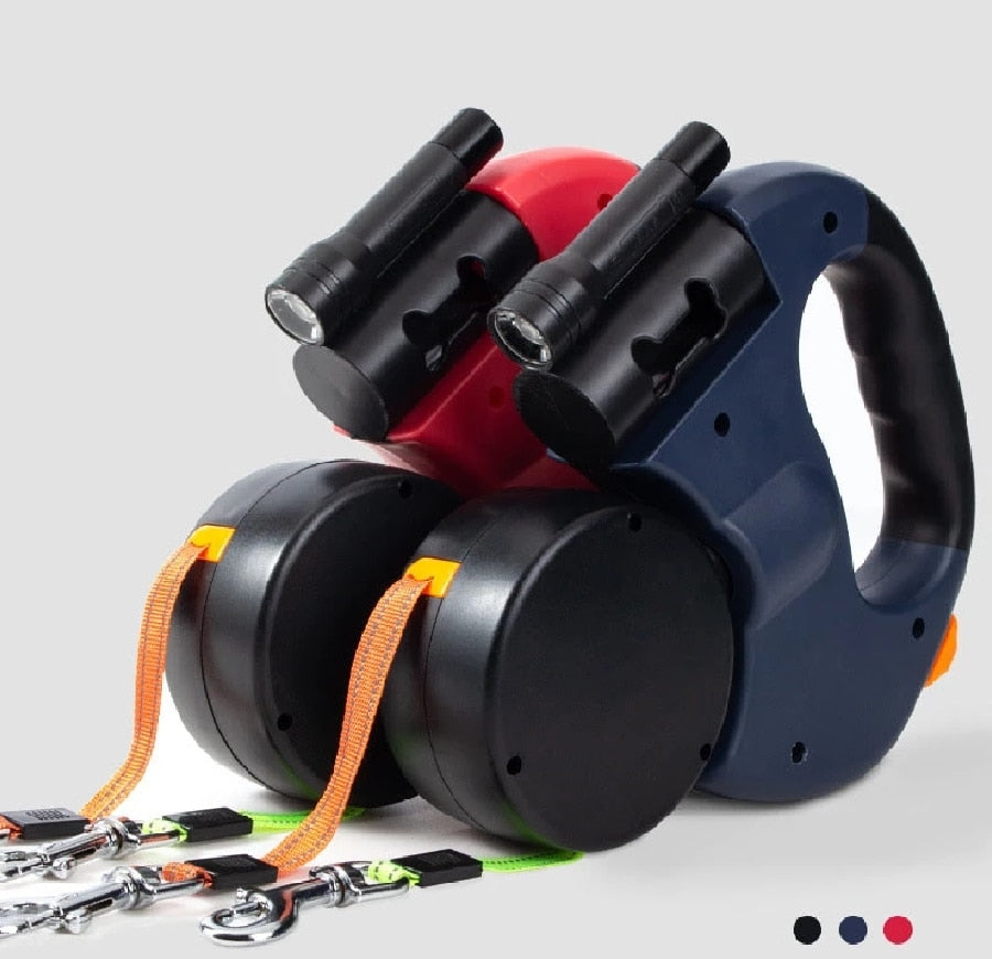 Knob-fri hundetrin med dobbelt kontrolsystem for ekstra sikkerhed