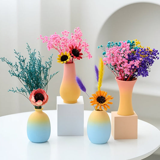 Isandria - Stilfuld keramisk vase i elegante macaronfarver