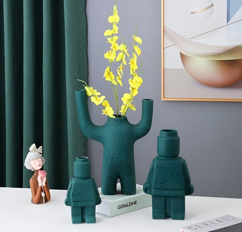 Larissa - Moderne robotdesign flettet plantepotte til et unikt havepræg