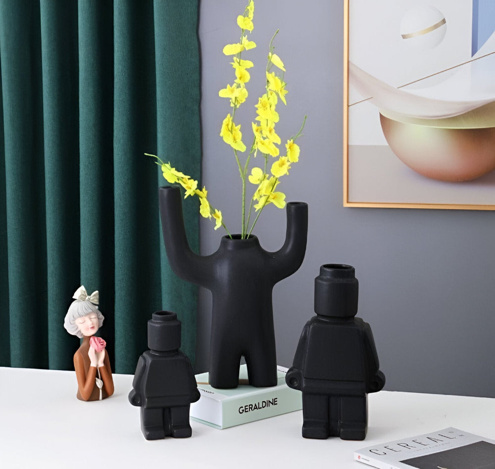 Larissa - Moderne robotdesign flettet plantepotte til et unikt havepræg