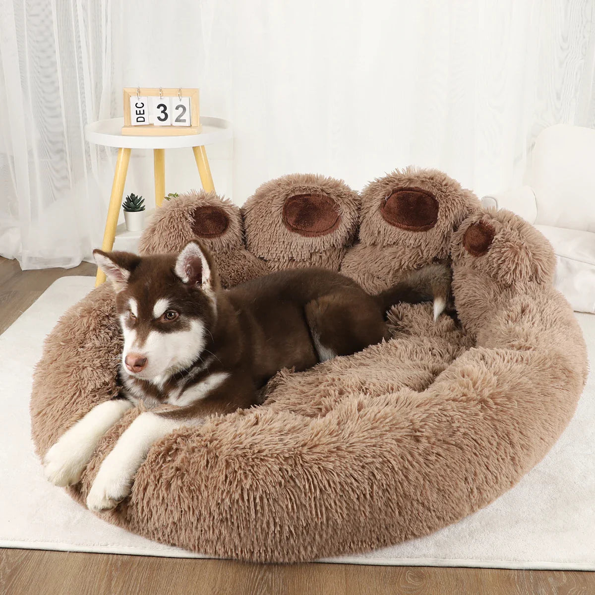 Komfortabelt og varmt foldbart hundeseng til små og mellemstore hunde