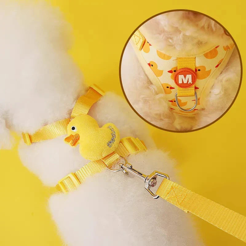 Sød tegneserie sele og snor sæt til hvalpe