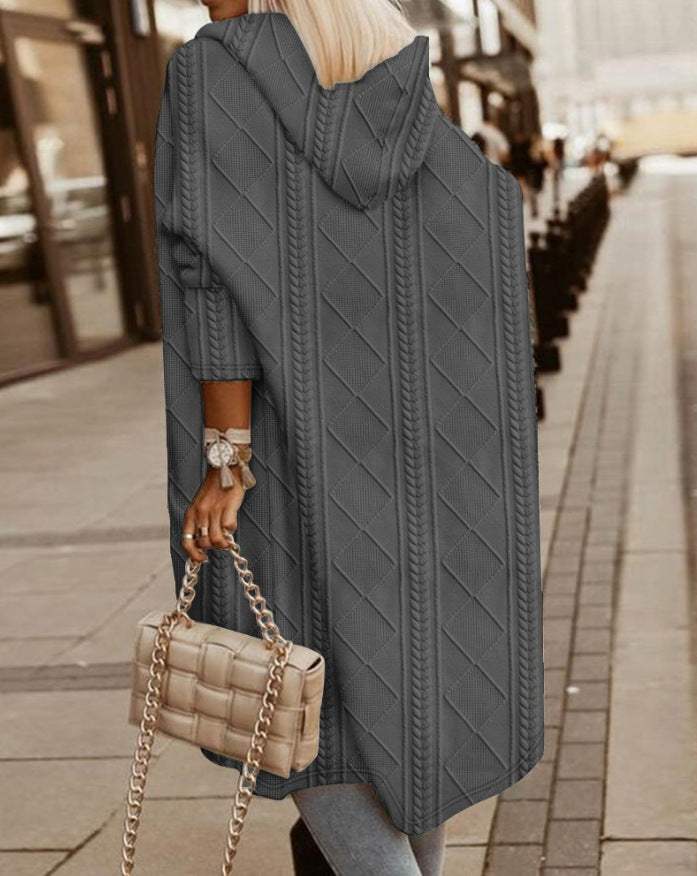 Women's Jacket with Warm Hood - Stylish and Comfortable Raincoat for Women